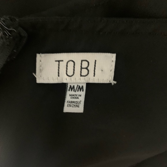 TOBI Unlined High Neck Sleeveless Black Dress - Picture 7 of 7